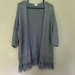 Loft fringe sweater, size large